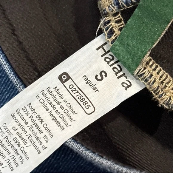 Halara High-Waisted Wide Leg Flex Denim Jeans Medium Wash Blue Size S Regular - Picture 5 of 11